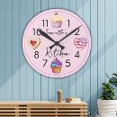 Buscar cupcake relojes de pared Panadería