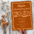 Buscar vegan invitaciones Acción de gracias