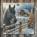 Buscar caballos negros puzzles Navidades