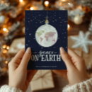 Buscar paz de mundo tarjetas Tipografía