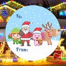 Buscar actuales pegatinas Santa claus
