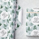 Buscar bosque del pino papel de regalo Acuarela
