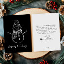 Buscar muñeco de nieve tarjetas Minimalista
