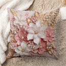 Buscar perlas blancas cojines Flores