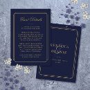 Buscar navy and gold wedding invitaciones Moderno