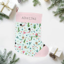 Buscar rosa calcetines navideños Chica