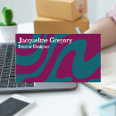 Buscar líneas onduladas tarjetas de visita Diseñador de interiores