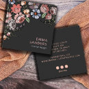 Buscar flores coloridas tarjetas de visita Boho