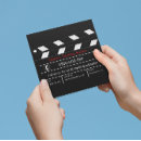 Buscar slate tarjetas de visita Cineasta