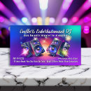 Buscar club nocturno tarjetas de visita Djs