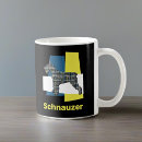 Buscar schnauzer gigante tazas Silueta