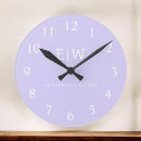 Buscar tipografía moderna relojes de pared Monograma