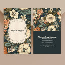 Buscar flowers tarjetas de visita Elegante
