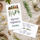 Buscar herbalist tarjetas de visita Hierbas