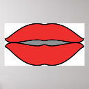 Buscar labios grandes posters Rojo