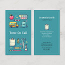 Buscar profesor particular tarjetas de visita Escuela