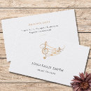 Buscar music teacher tarjetas de visita Moderno