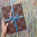 Buscar tablero ajedrez de papel de regalo Retro