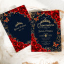 Buscar quinceanera rojo invitaciones Para ella