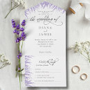 Buscar la lavanda boda invitaciones Caligrafía
