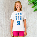 Buscar sillas de ruedas camisetas Para niños
