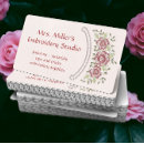 Buscar bordados tarjetas de visita Flores