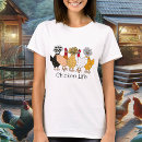 Buscar patio pollos camisetas Divertido