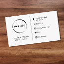 Buscar genérico tarjetas de visita Blanco y negro