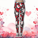 Buscar corazones rojos leggings Amar