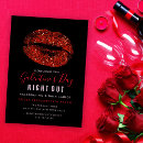 Buscar labios rojos invitaciones Noche de chicas