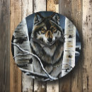 Buscar del lobo relojes de pared Bosque