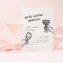Buscar divertido boda invitaciones Nos casamos