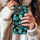 Buscar azul la flor iphone fundas Acuarela