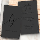 Buscar calligraphy tarjetas de visita Minimalista
