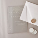Buscar transparente invitaciones Acrílico