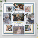 Buscar rayas azules relojes de pared Para ellos