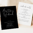 Buscar itinerary invitaciones Blanco y negro
