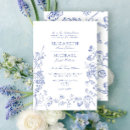 Buscar blue boda invitaciones Floral
