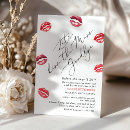 Buscar lápiz labial rojo invitaciones Elegante