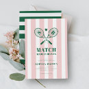 Buscar club de tenis invitaciones Rosa y verde