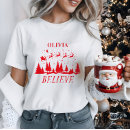 Buscar reno de santas camisetas Para ella