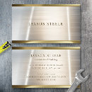 Buscar oro plateado tarjetas de visita Para él