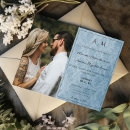Buscar damasco azul invitaciones Foto