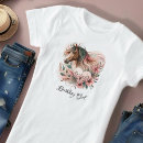 Buscar caballos y cumpleaños camisetas Para ella