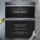 Buscar acero industrial tarjetas de visita Negro