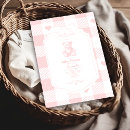 Buscar teddy bear invitaciones baby shower Gingham