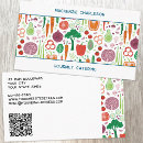 Buscar vegetarian tarjetas de visita Cocinar