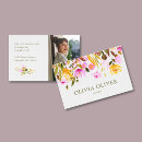 Buscar flores del verano tarjetas de visita Elegante