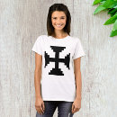 Buscar cruz negra camisetas Para ella
