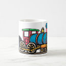Buscar tren azul tazas Transporte